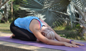 Balasana, the pose of the child