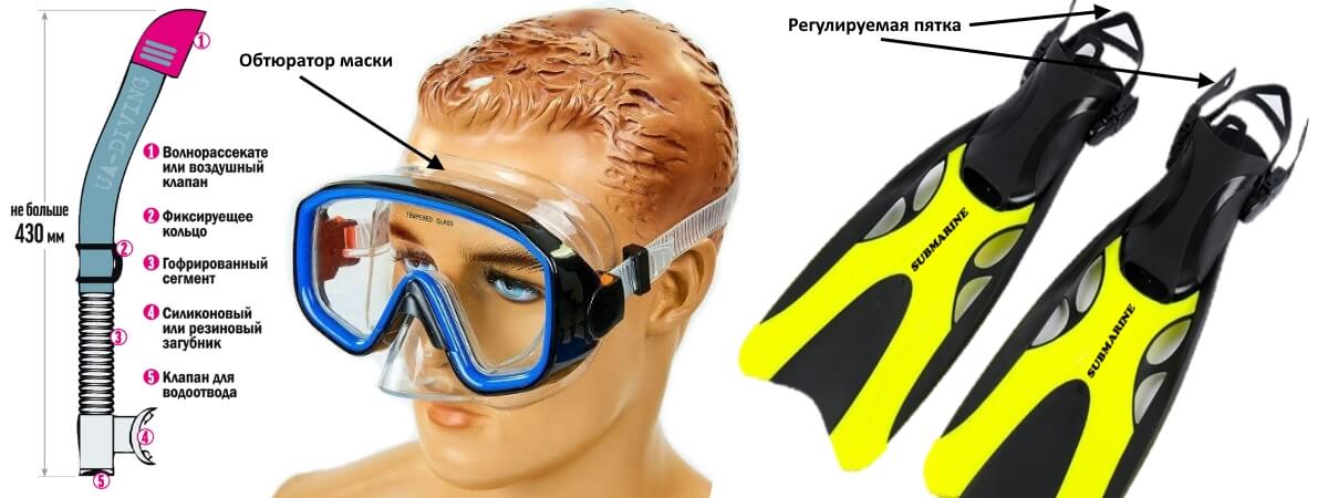 equipment for snorkeling