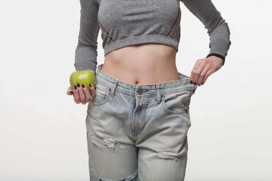 Девушка похудела