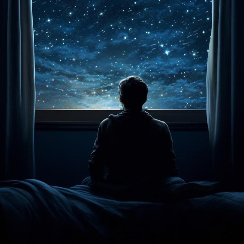 Guy dreams of the stars