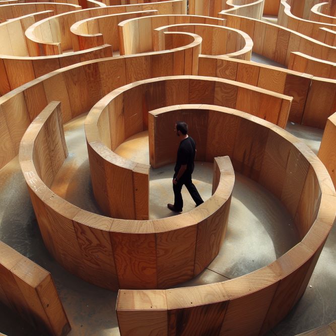 The man in the maze