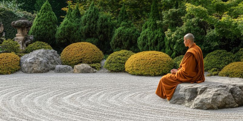 Сад камней в Японии