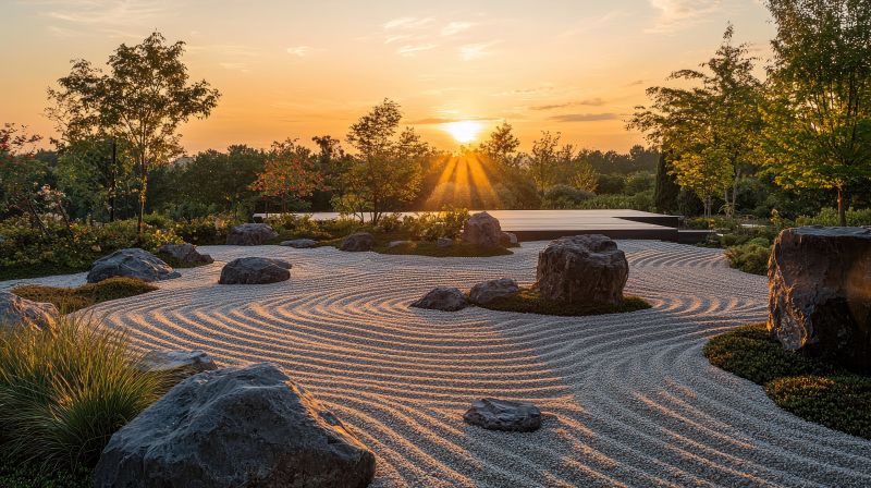 Сад камней в Японии