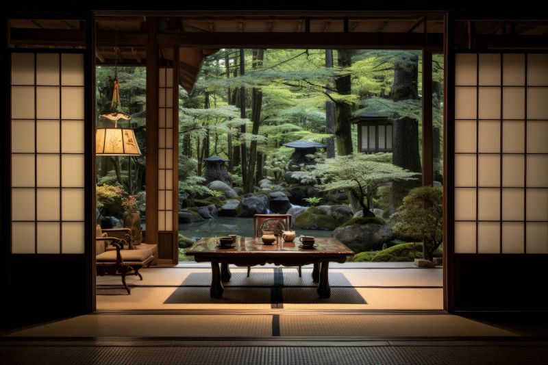 Сад камней в Японии