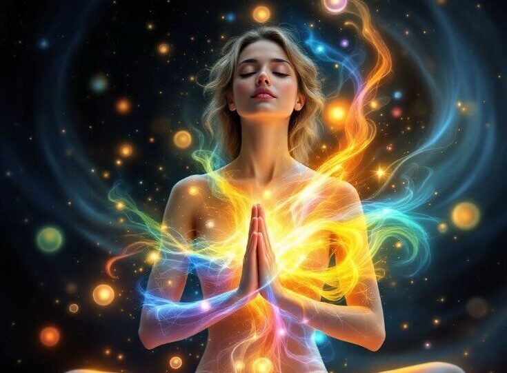 Медитирующая женщина