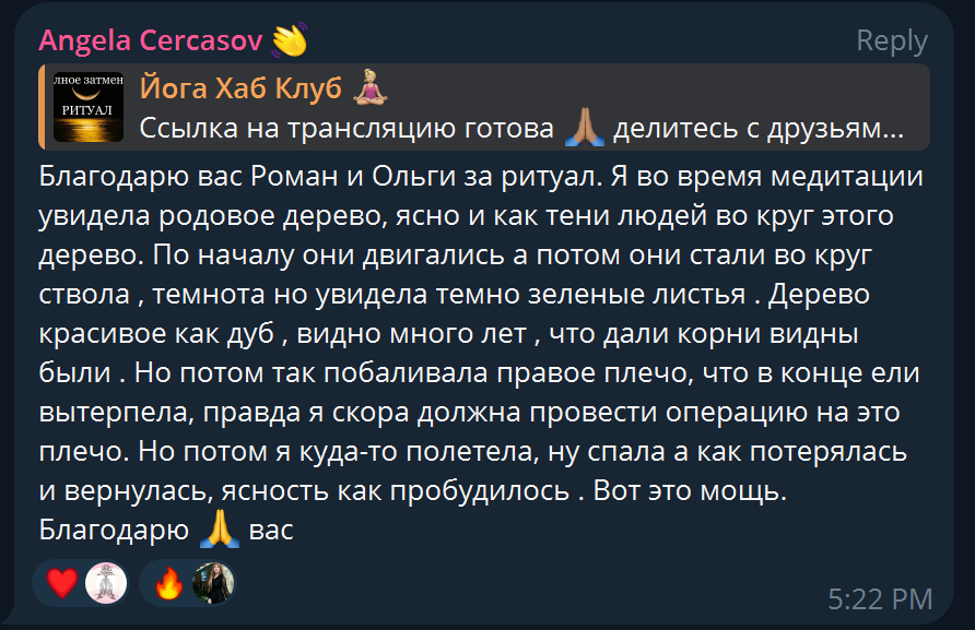 Отзыв ведические ритуалы 4