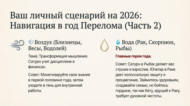 Воздушные и водные знаки