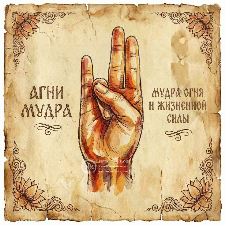 Мудра огня и жизненной силы
