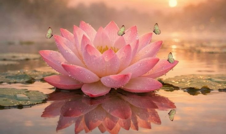 Розовый лотос