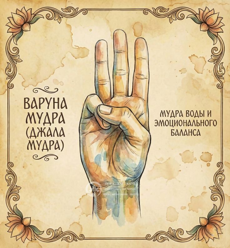 Мудра воды и эмоционального баланса