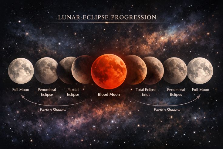 Місячні затемнення 2026 року: що на нас чекає і як пройти цей період