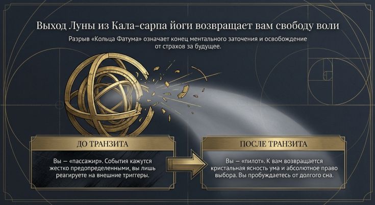 Выход Луны из Кала-сарпа йоги