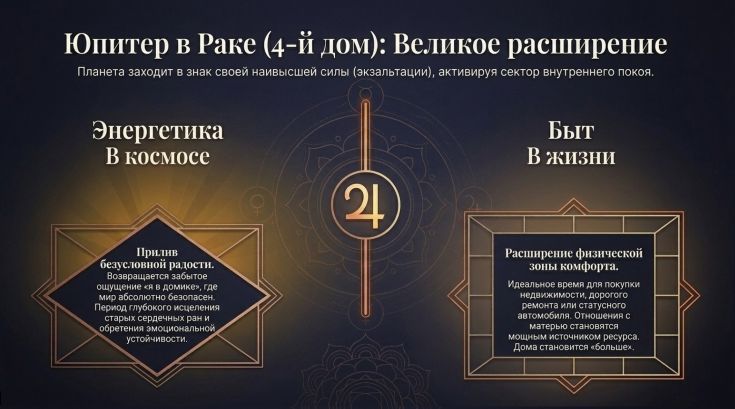 Юпитер в Раке