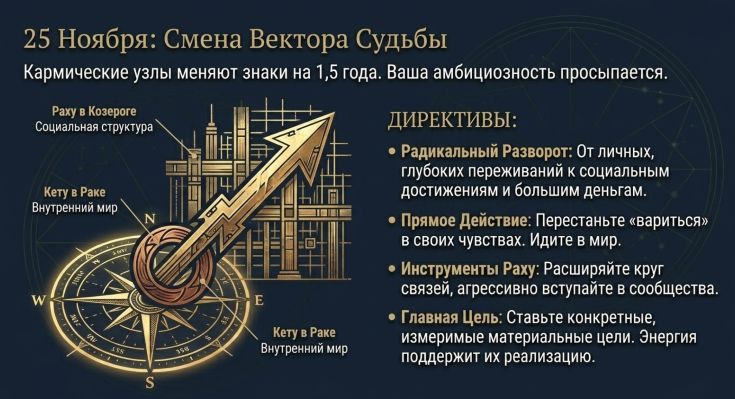 Смена вектора на 1,5 года