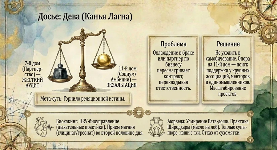 Ретро Сатурн 2026 Дева