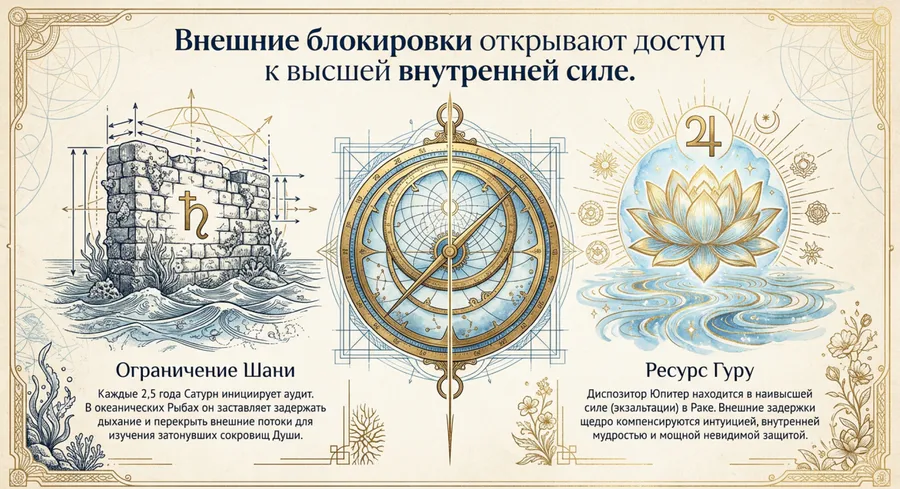 Ретро Сатурн 2026 и Юпитер
