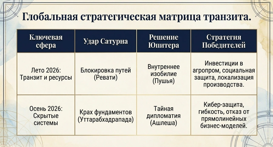 Ретро Сатурн 2026 лето осень итог