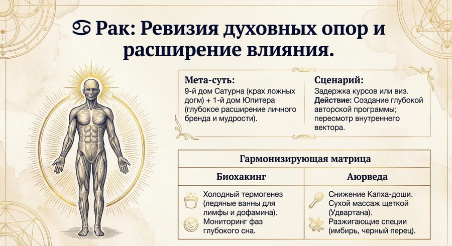 Ретро Сатурн 2026 Рак