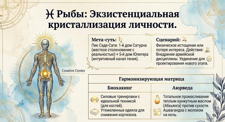 Ретро Сатурн 2026 Рыбы