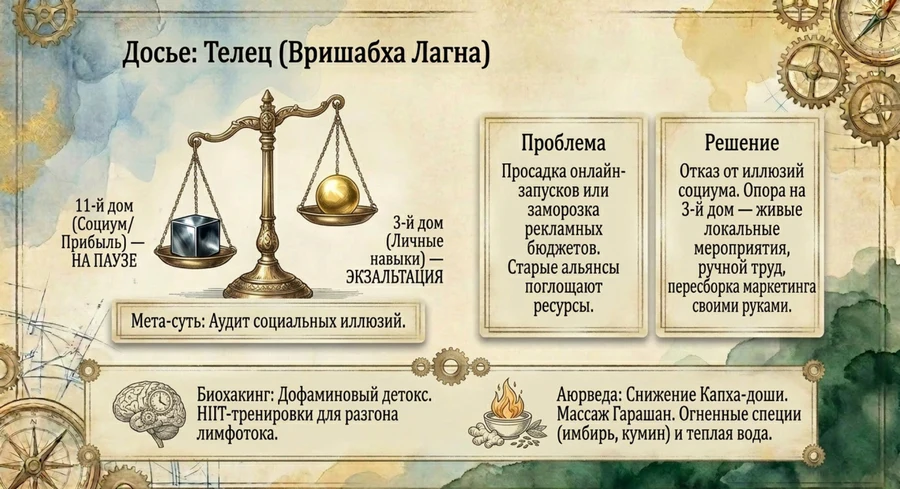 Ретро Сатурн 2026 Телец