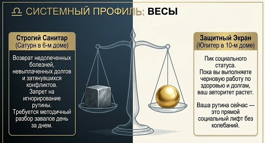 Ретро Сатурн 2026 Весы