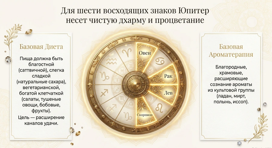 Юпитер в Раке благостно
